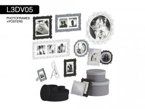 l3dv05g05 - set di scatole per cornici per foto Modello 3D