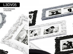 l3dv05g05 - photo frames boxes set 3D Model