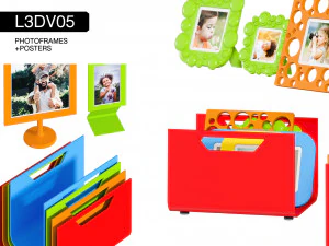 l3dv05g06 - photo frames holders set 3D Model