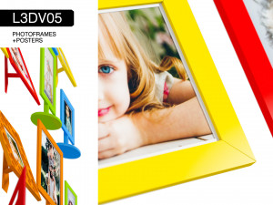 l3dv05g06 - photo frames holders set 3D Модель