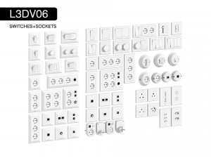 l3dv06g01 - wall switches sockets set 3D Модель