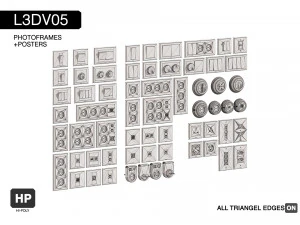 l3dv06g01 - wall switches sockets set 3D Model