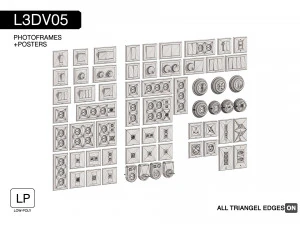 l3dv06g01 - wall switches sockets set 3D Model
