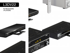 l3dv22g01 - av-receivers players rcs set Model 3D