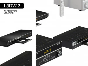 l3dv22g01 - av-receivers players rcs set 3D Model