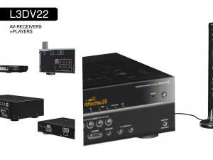 l3dv22g01 - av-receivers players rcs set 3D Model
