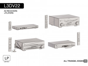 l3dv22g01 - av-receivers players rcs set Model 3D