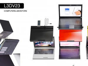 l3dv23g01 - laptops cabels set 3D Model