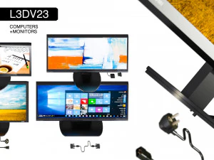 l3dv23g02 - computer monitors set 3D Model