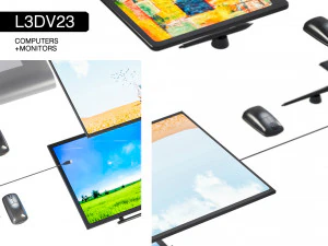 l3dv23g03 - graphics tablets set 3D Model