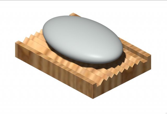 wooden soap rack 3D मॉडल .c4d .max .obj .3ds .fbx .stl .blend 