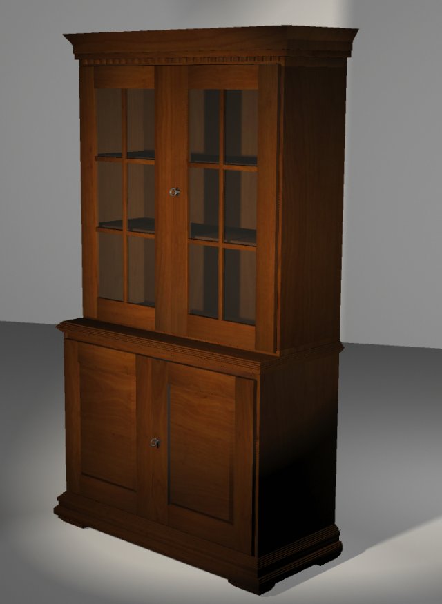 wood sideboard 3D मॉडल .c4d .max .obj .3ds .fbx .stl .blend 