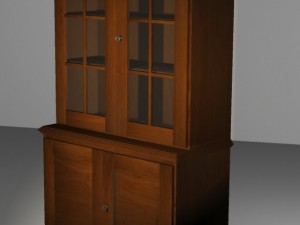 wood sideboard Modello 3D