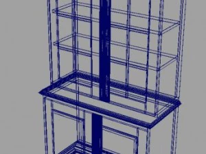 wood sideboard 3D Model