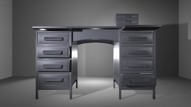 office desk 3D Model .c4d .max .obj .3ds .fbx .stl .blend 