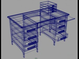 офісний стіл 3D Модель