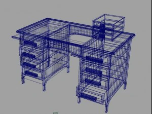 офісний стіл 3D Модель
