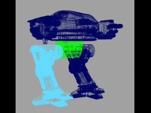 रोबोट ed209 3D मॉडल