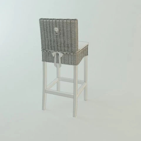 classic chair rotang 3D Model .c4d .max .obj .3ds .fbx .stl .blend