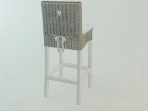 클래식 의자 로탕 3D 모델