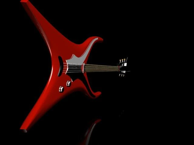 gitar listrik Model 3D .c4d .max .obj .3ds .fbx .stl .blend