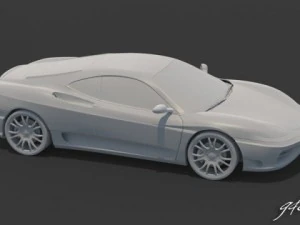 2009 ferrari modena 3D Model