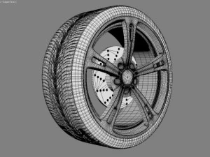 acs 3 sport rims 3D Model