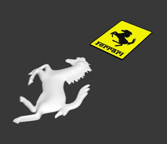 ferrari logos 3D-Modell .c4d .max .obj .3ds .fbx .stl .blend 