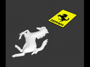 フェラーリのロゴ 3Dモデル