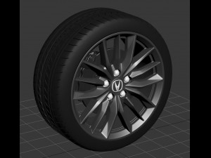 Acura rim and logo 3D Модель