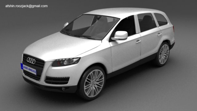 audi q7 Model 3D .c4d .max .obj .3ds .fbx .stl .blend 