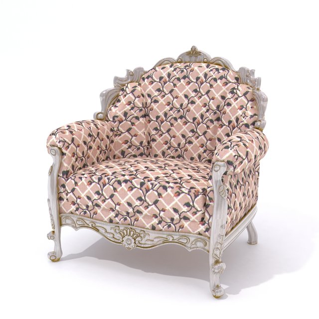 classical chair 3D Model .c4d .max .obj .3ds .fbx .stl .blend