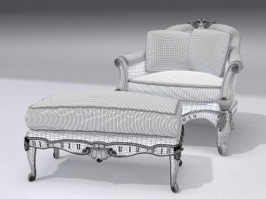 chair classical angelo cappellini 3D-Modell