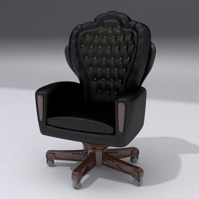 boss chair 3D Model .c4d .max .obj .3ds .fbx .stl .blend 