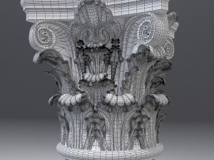 antique column 3D मॉडल