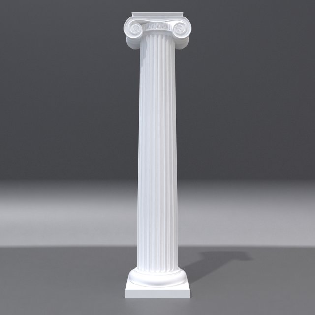 antique column 2 3D Model .c4d .max .obj .3ds .fbx .stl .blend 