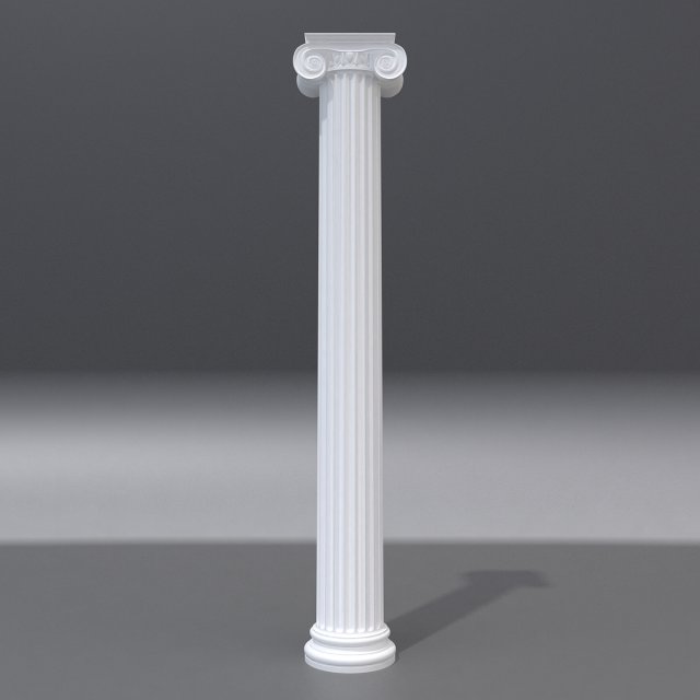 antique column 3 Model 3D .c4d .max .obj .3ds .fbx .stl .blend