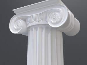 antique column 3 Model 3D