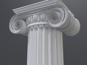 antique column 3 Model 3D