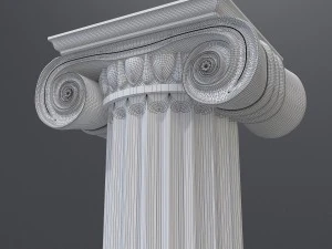 antique column 3 3D Model