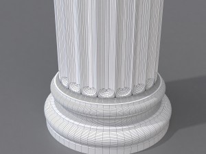 antique column 3 Model 3D