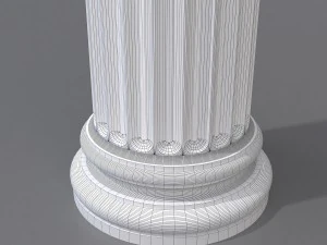 antique column 3 3D Model