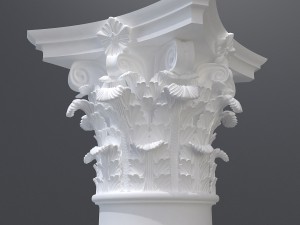 antique column 4 Model 3D