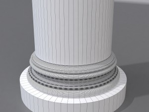 antique column 4 Model 3D