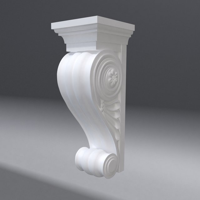 corbel 1 Model 3D .c4d .max .obj .3ds .fbx .stl .blend 