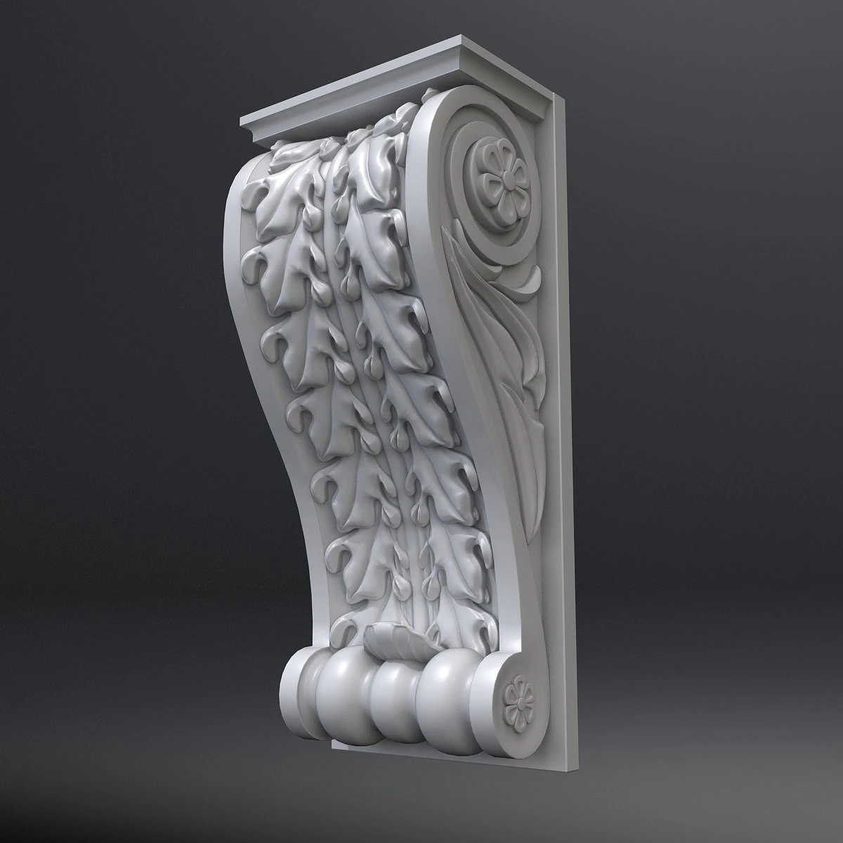 corbel 4 3D Model .c4d .max .obj .3ds .fbx .stl .blend 