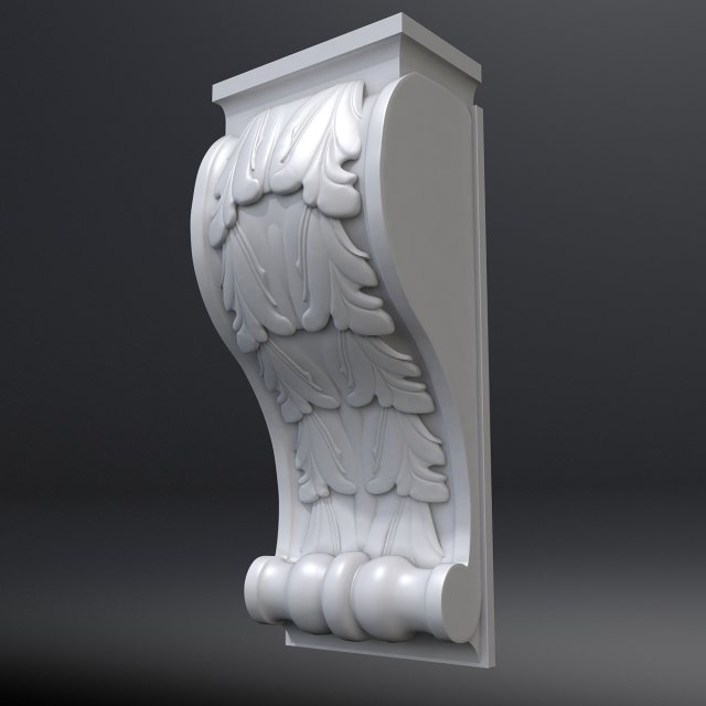 corbel 5 3D Model .c4d .max .obj .3ds .fbx .stl .blend 