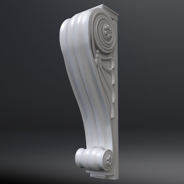corbel 6 Model 3D .c4d .max .obj .3ds .fbx .stl .blend 