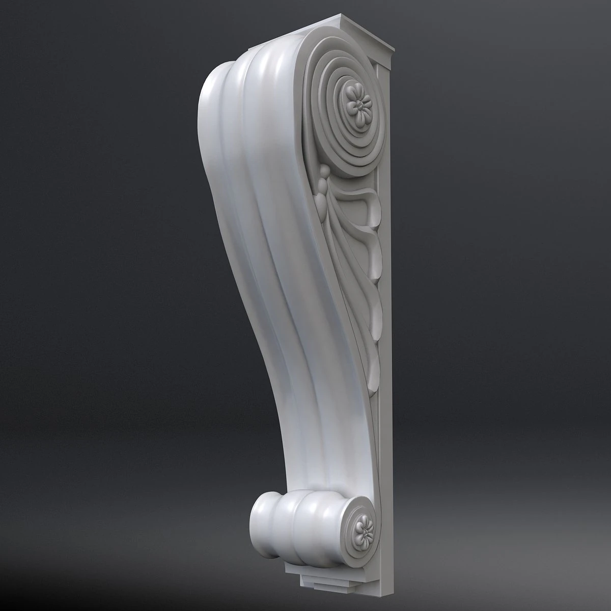 corbel 6 3D Model .c4d .max .obj .3ds .fbx .stl .blend 