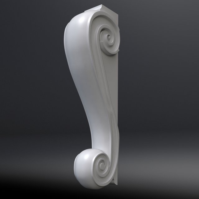 corbel 9 3D Model .c4d .max .obj .3ds .fbx .stl .blend 